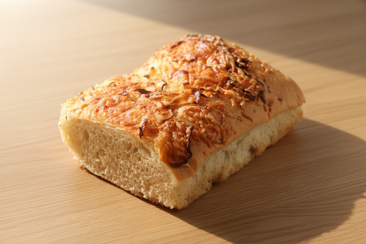 Focaccia de cebolla y queso