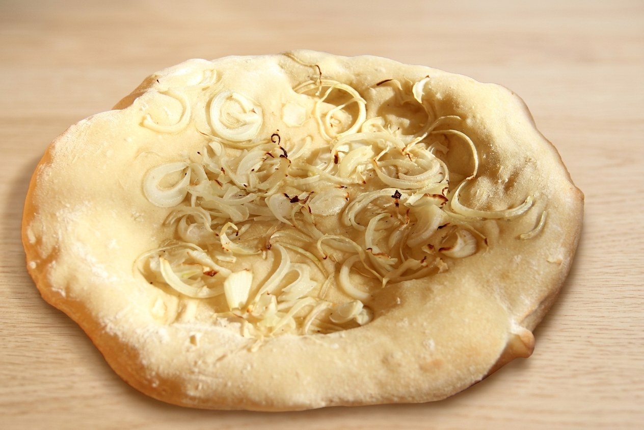 Prepizza de cebolla